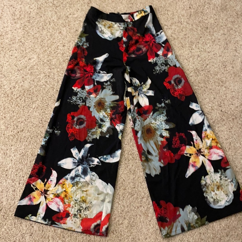 Alice and Olivia Floral Wide Leg Pant